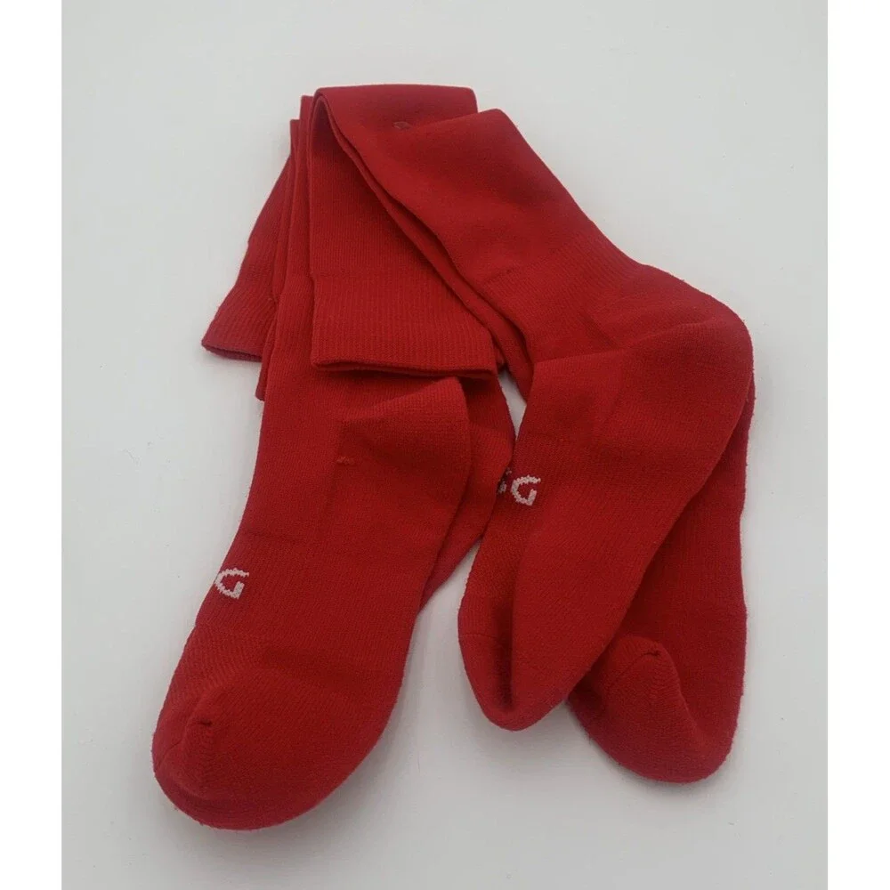 Pack of (2) DSG All Sport Athletic Over the Calf Men's Socks | Red | Large(8-13)